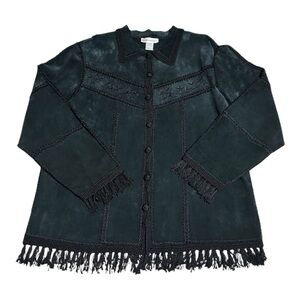 Geniune leather/suede jacket